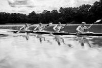 Das deutsche Kajak-Vierer-Team bei den Olympischen Spielen 2024