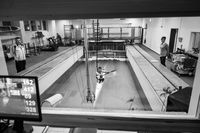 Max Lemke beim Techniktraining auf dem Wasser